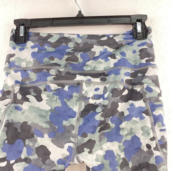 Athleta Ultimate Stash 7/8 Leggings‎ Cloud Camo Dress Blue Running Size S - Picture 5 of 8